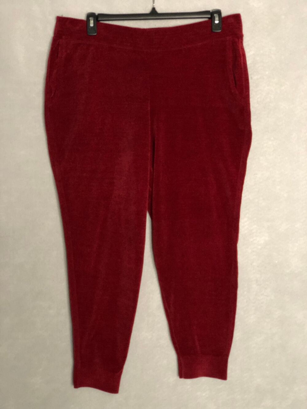 Tommy Bahama Sea Light Sweater Jogger Pants Sangria Red Women's XL NEW